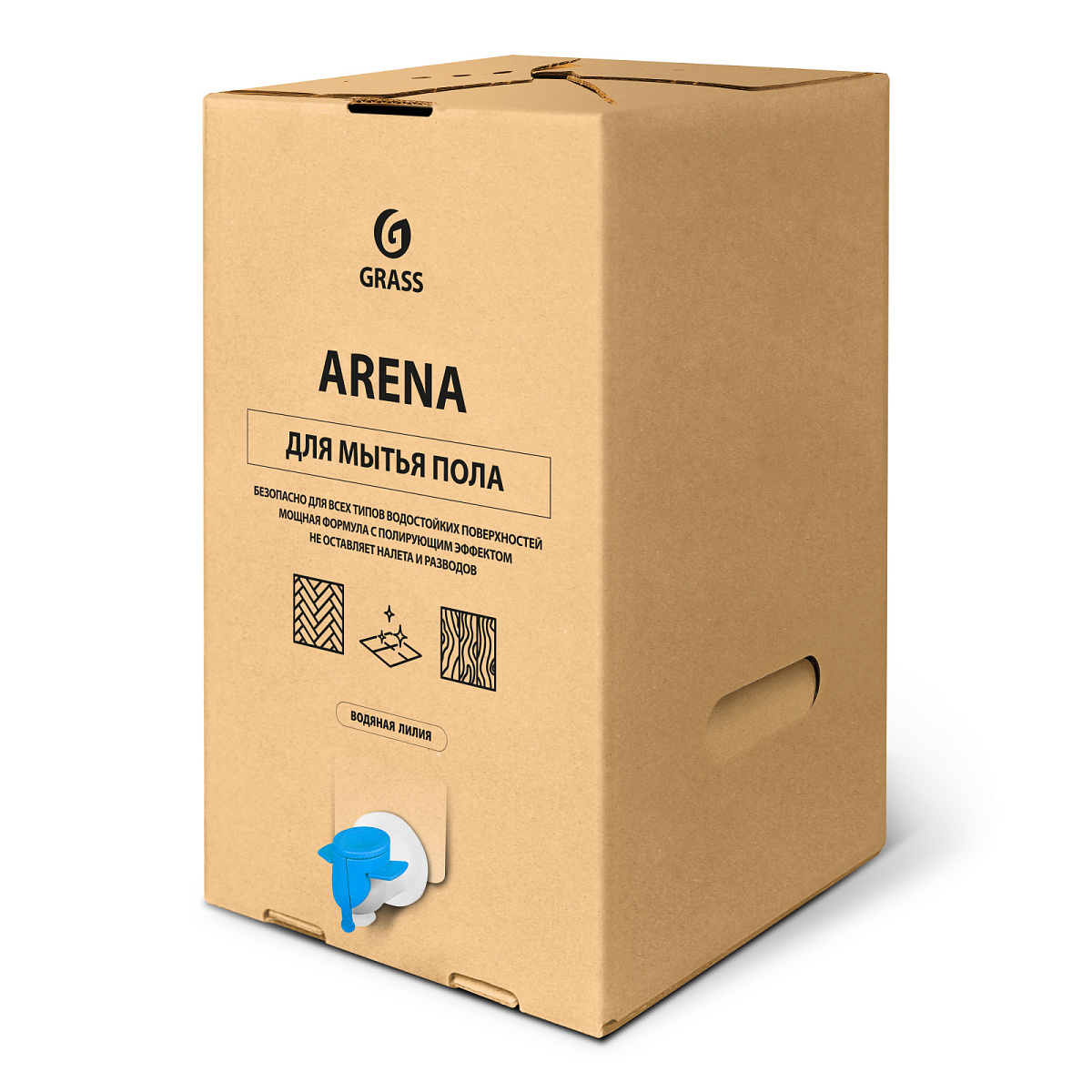 Средство с полирующим эффектом для пола "Arena Водяная лилия" (bag-in-box 20,1 кг)